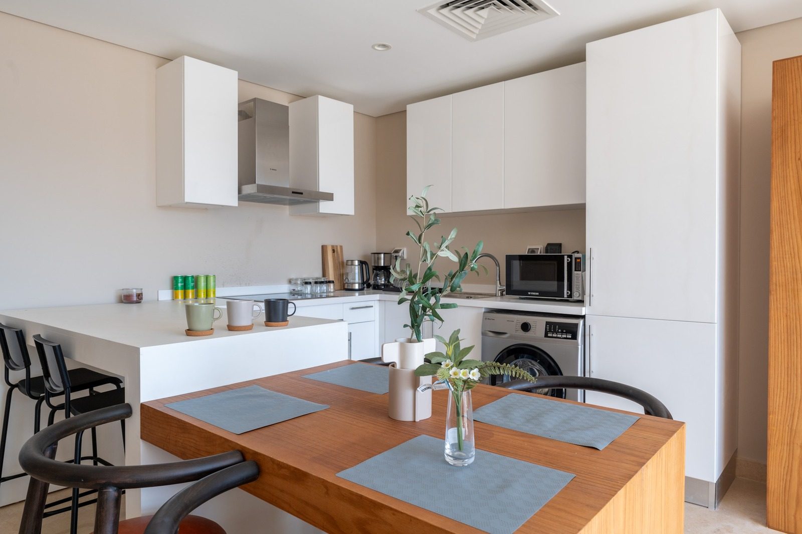 1BR Apartment – Partial Sea View – El Gouna — Full Kitchen in Mangroovy, El Gouna, Egypt
