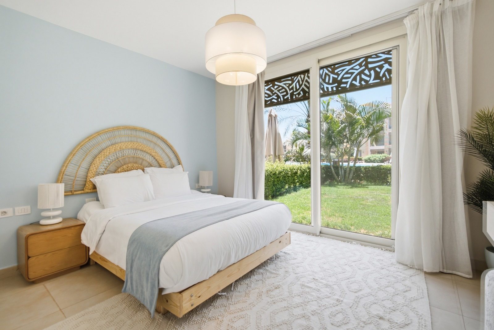 Mangroovy 2BR Apartment – Pool View – El Gouna — Bedroom 1 in Mangroovy, El Gouna, Egypt