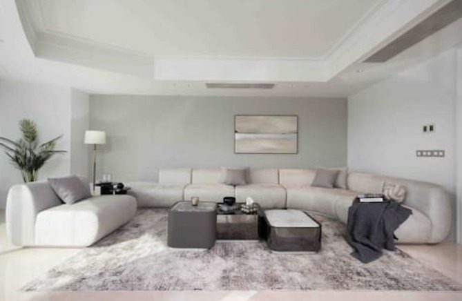 2BR Nile View At St.Regis — Living Room in The St. Regis, Corniche El Nil, Egypt