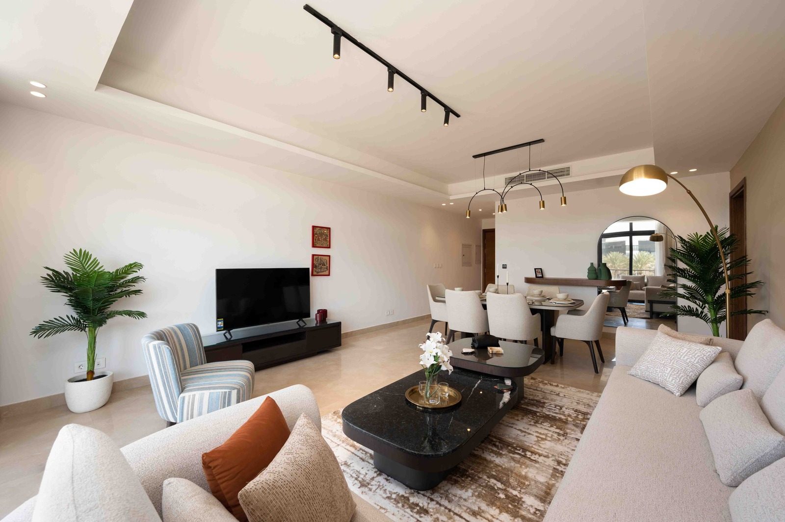 Beautiful 2BR Apartment – Garden View – CFC — Living Room in Aura, Cairo Festival City, Egypt — photo 3