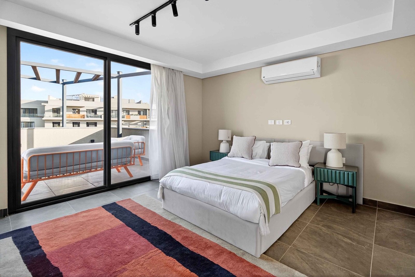 Luminous Studio – Pool View – SODIC — Bedroom 1 in SODIC Villette, Egypt