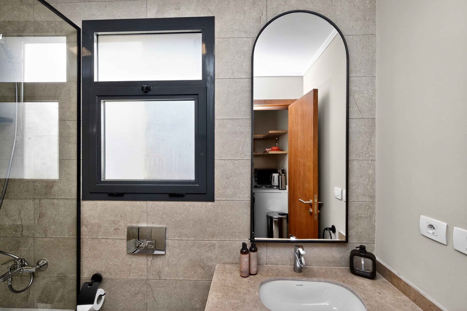 Luminous Studio – Pool View – SODIC — Full bathroom 1 in SODIC Villette, Egypt