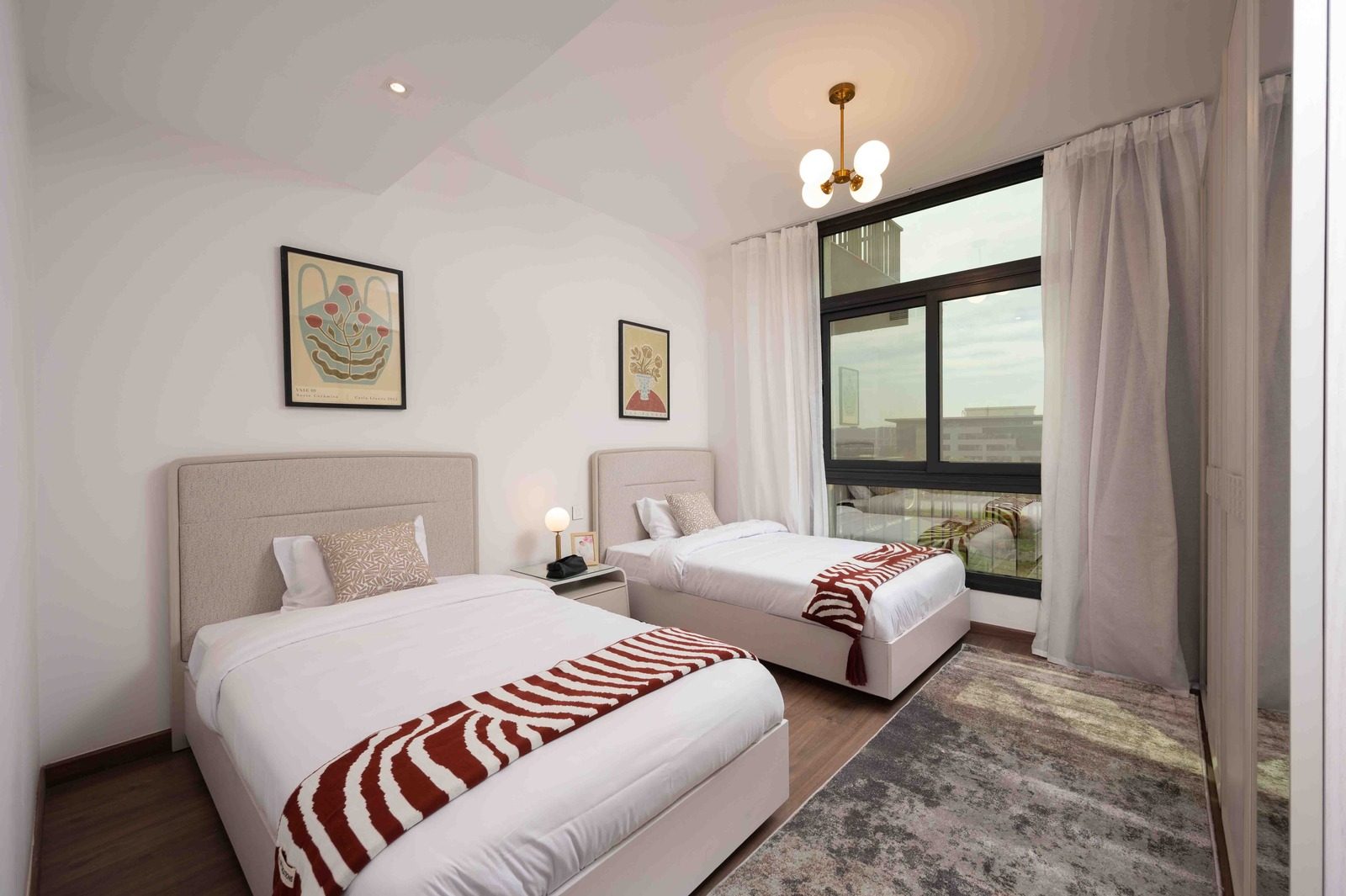Tranquil 2BR Apartment – Garden View – CFC — Bedroom 2 in Aura, Cairo Festival City, Egypt — photo 2