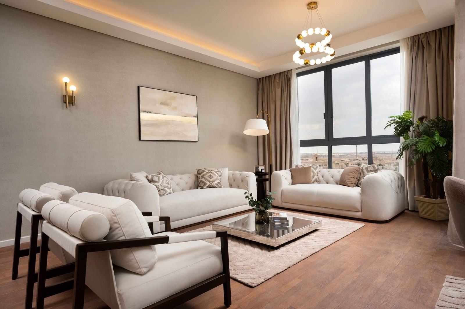 3BR Apartment – City View – Aeon Towers — Living Room in Aeon Towers, Sheikh Zayed, Egypt — photo 3