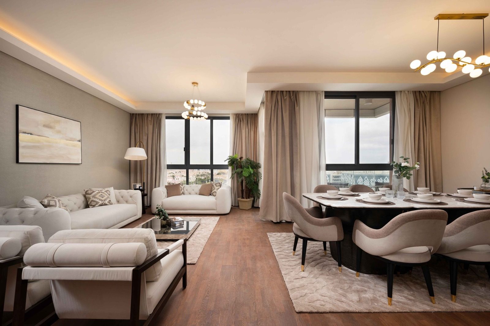 3BR Apartment – City View – Aeon Towers — Dining Area in Aeon Towers, Sheikh Zayed, Egypt — photo 3