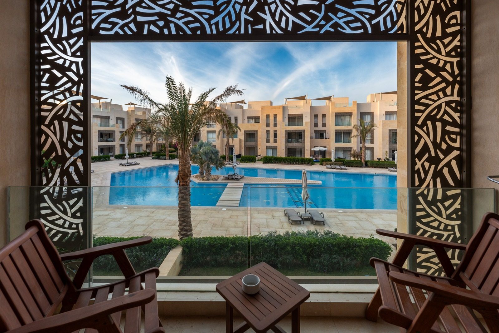 Bright 2BR Apartment – Pool View – El Gouna — Balcony in Mangroovy, El Gouna, Egypt