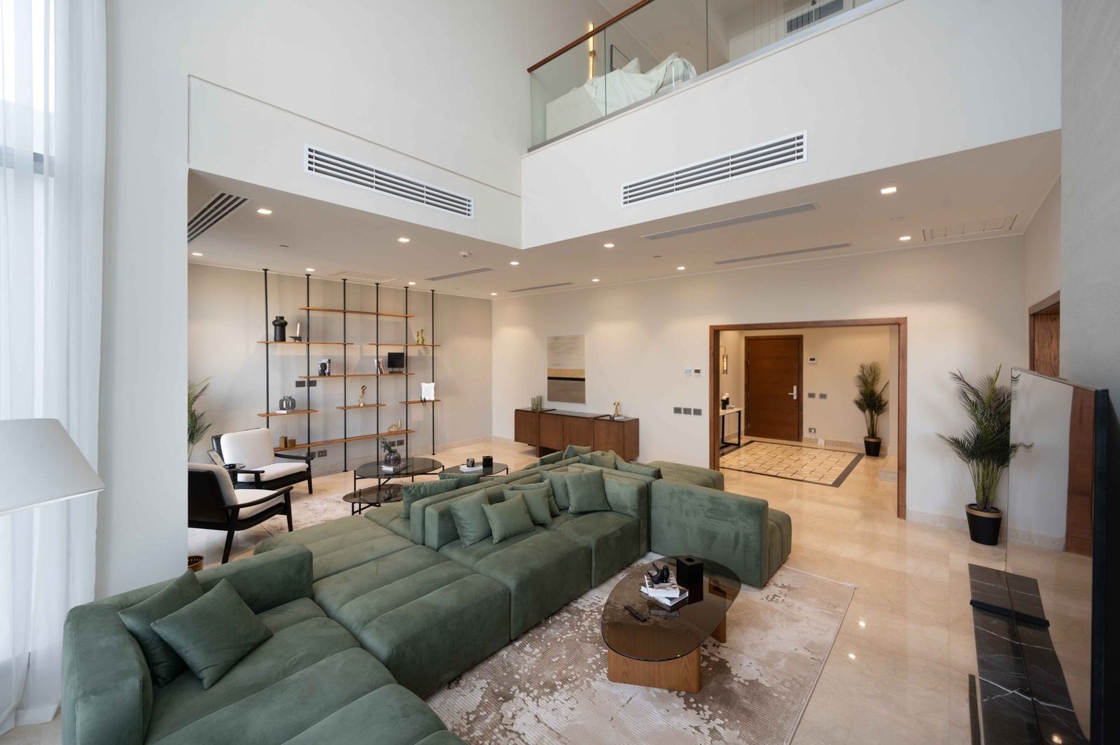 Bright 4BR Apartment – City View – Aeon Towers — Living Room in Aeon Towers, Sheikh Zayed, Egypt