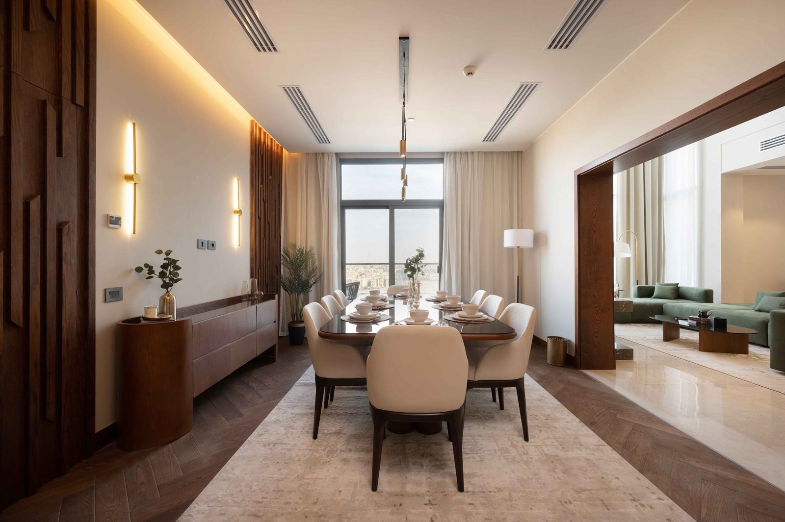 Bright 4BR Apartment – City View – Aeon Towers — Dining Area in Aeon Towers, Sheikh Zayed, Egypt — photo 2