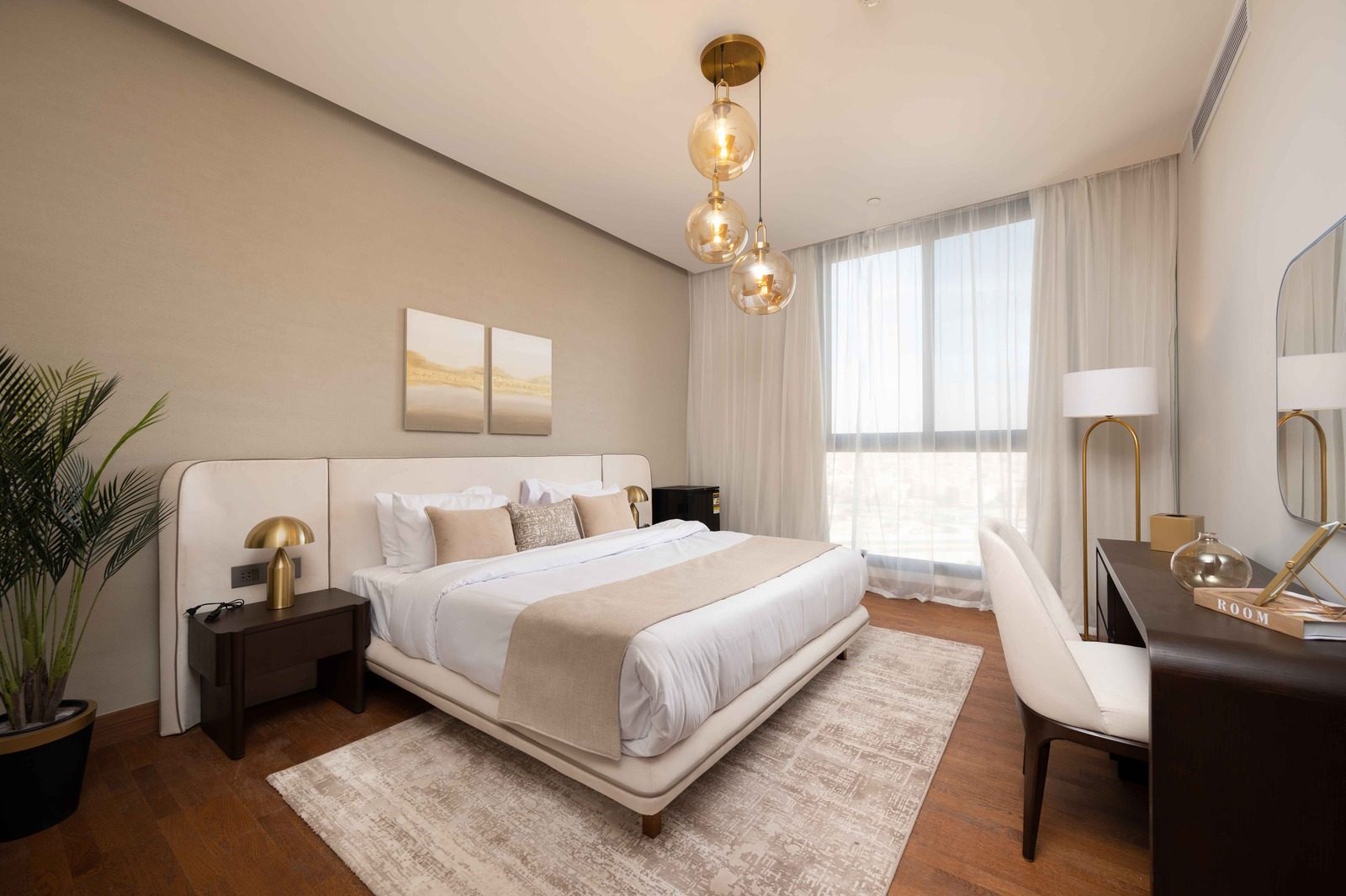 Bright 4BR Apartment – City View – Aeon Towers — Bedroom 1 in Aeon Towers, Sheikh Zayed, Egypt