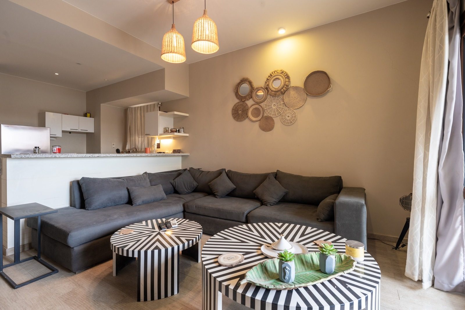 1BR Apartment – Canal View – El Gouna — Living Room in Sabina, El Gouna, Egypt