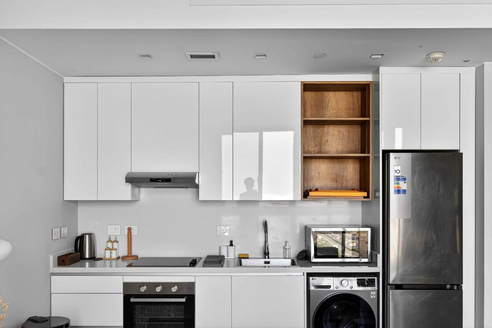 Studio – City View – Aeon Towers — Full Kitchen in Aeon Towers, Sheikh Zayed, Egypt