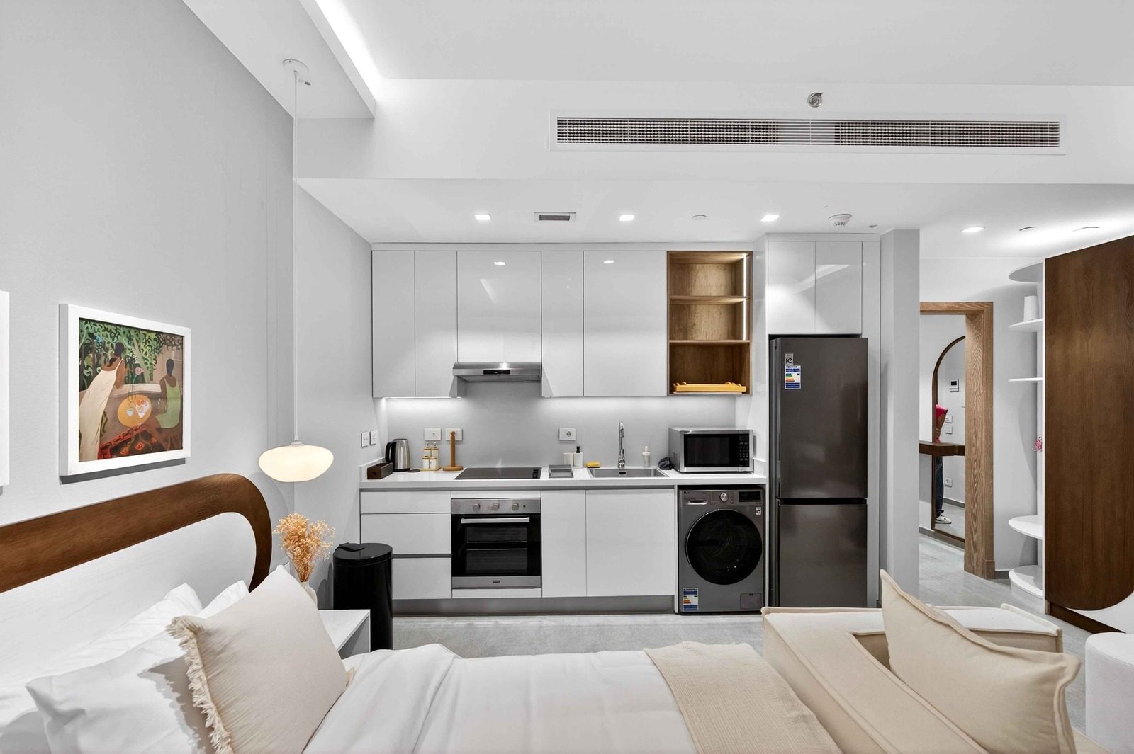 Studio – City View – Aeon Towers — Full Kitchen in Aeon Towers, Sheikh Zayed, Egypt — photo 2