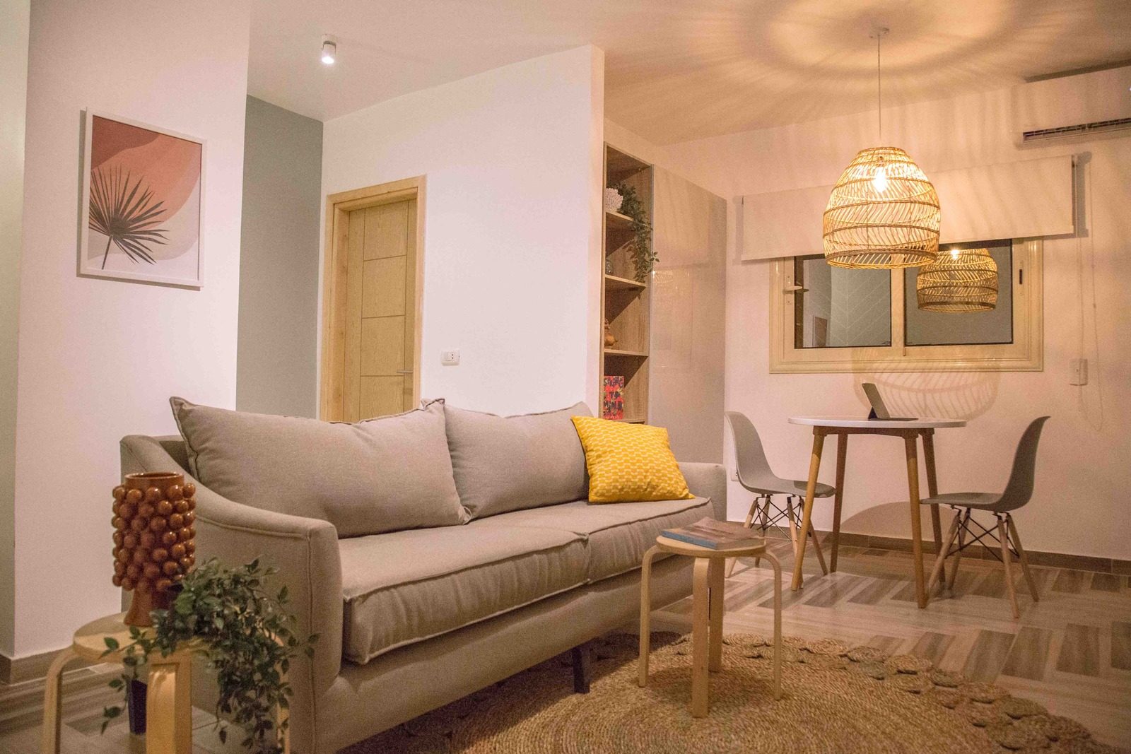Sleek Studio – City View – Arkan Plaza — Living Room in Near Arkan Plaza, Sheikh Zayed, Egypt