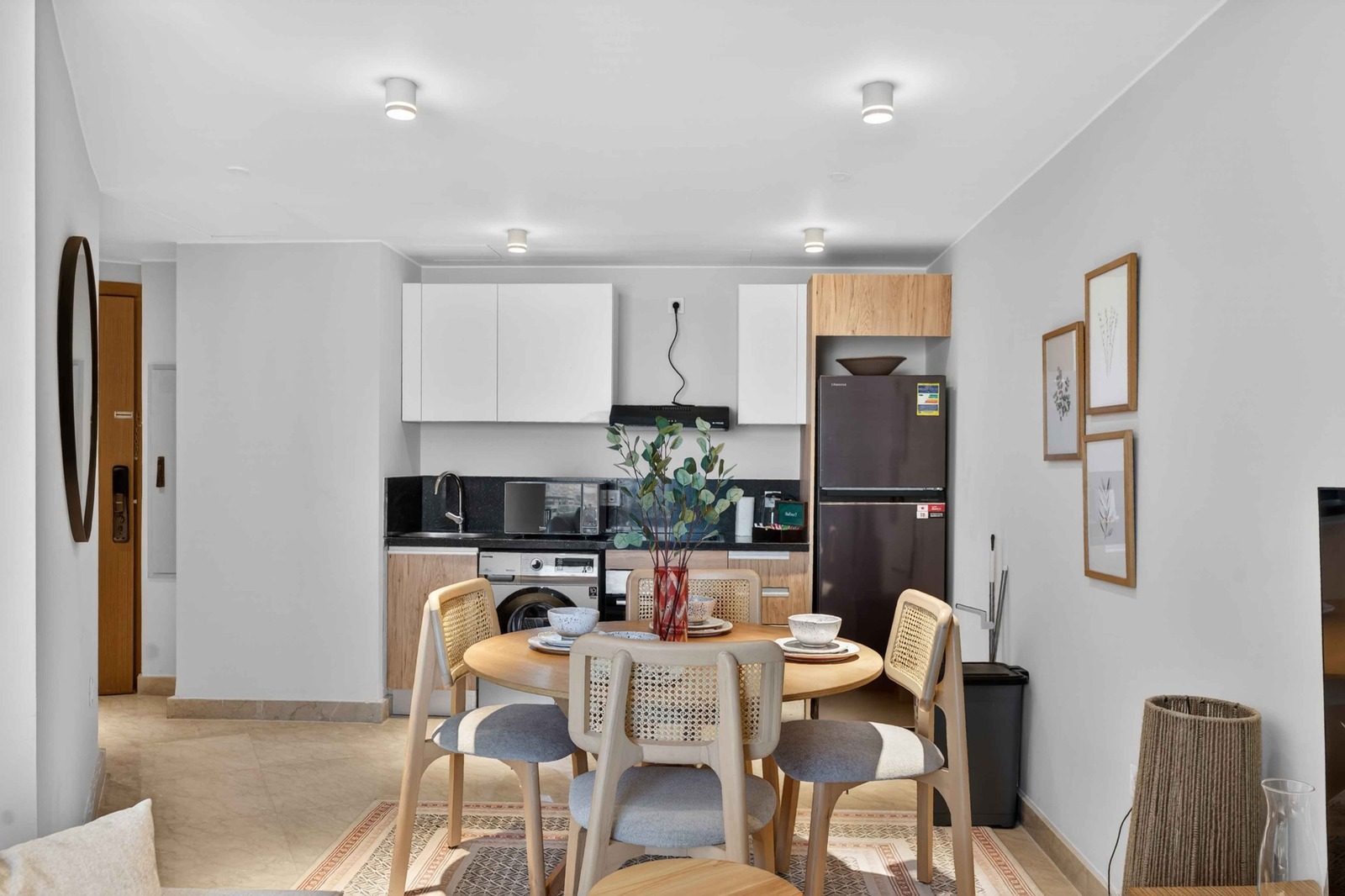 Peaceful Studio – Sheikh Zayed – ZED Towers — Full Kitchen in ZED Towers, Sheikh Zayed, Egypt