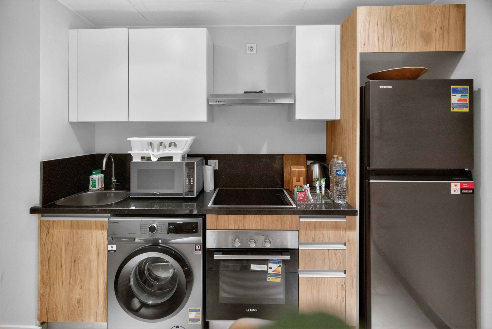 Breezy Studio – Sheikh Zayed – ZED Towers — Full Kitchen in ZED Towers, Sheikh Zayed, Egypt