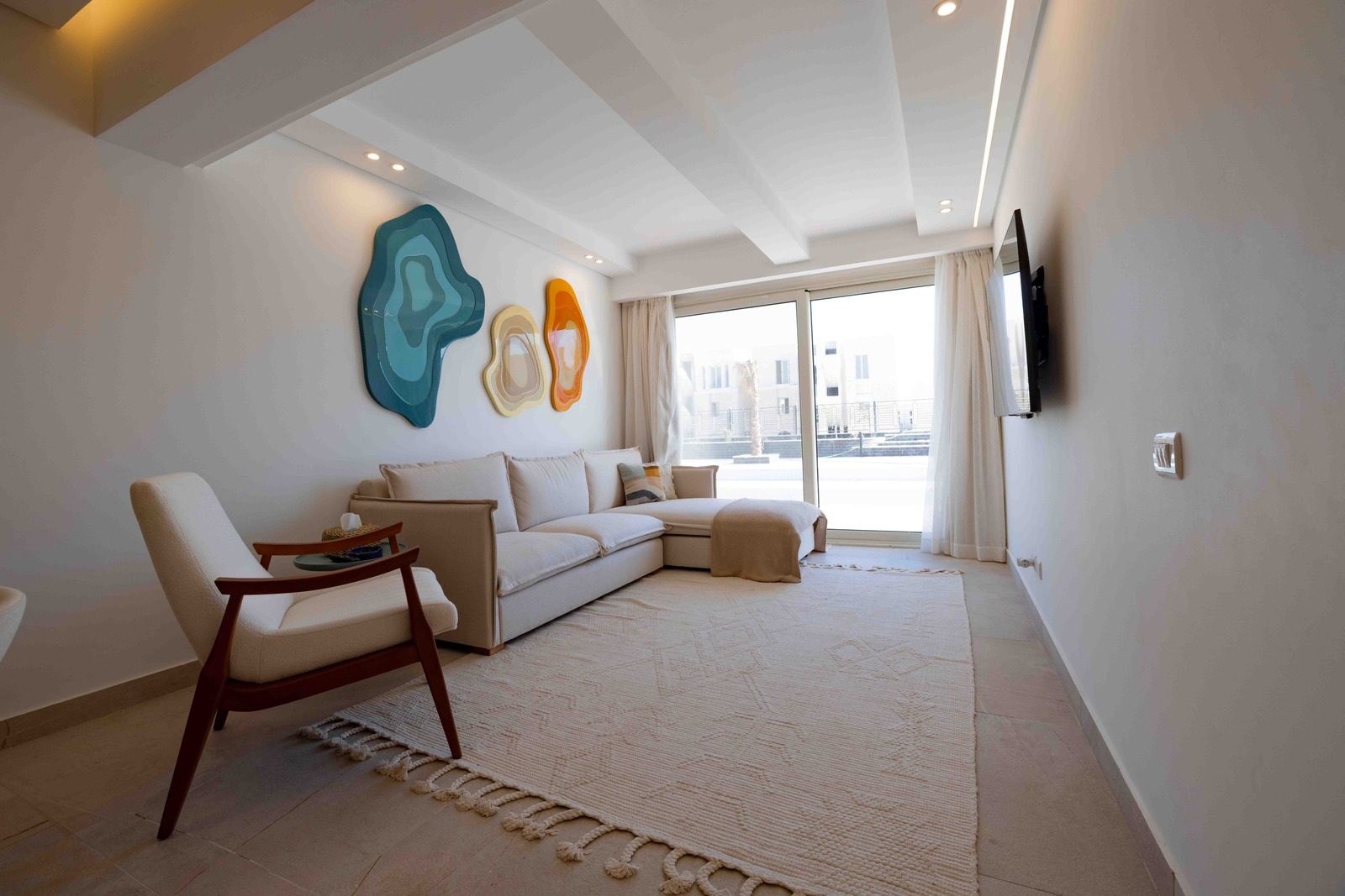 2BR Apartment – Lagoon View – El Gouna — Living Room in Maraya, El Gouna, Egypt