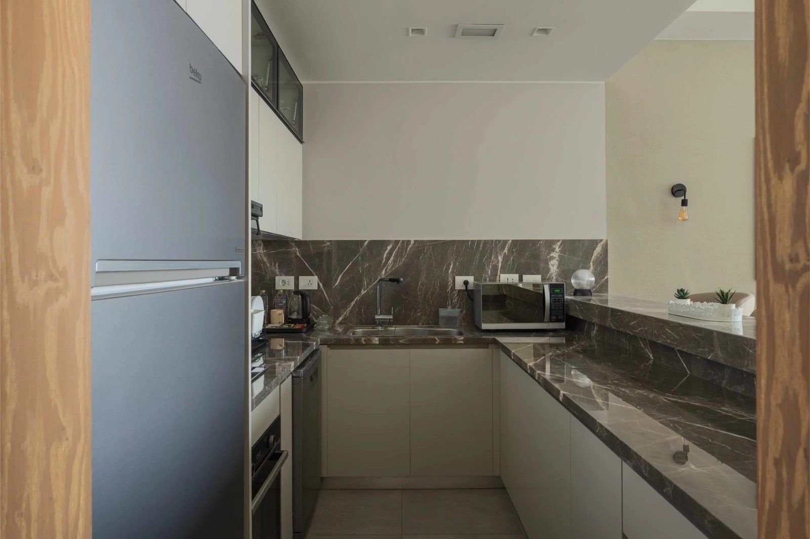 Modern 2BR Apartment with Balcony – Aeon Towers, Sheikh Zayed — Full Kitchen in Aeon Towers, Sheikh Zayed City, Egypt