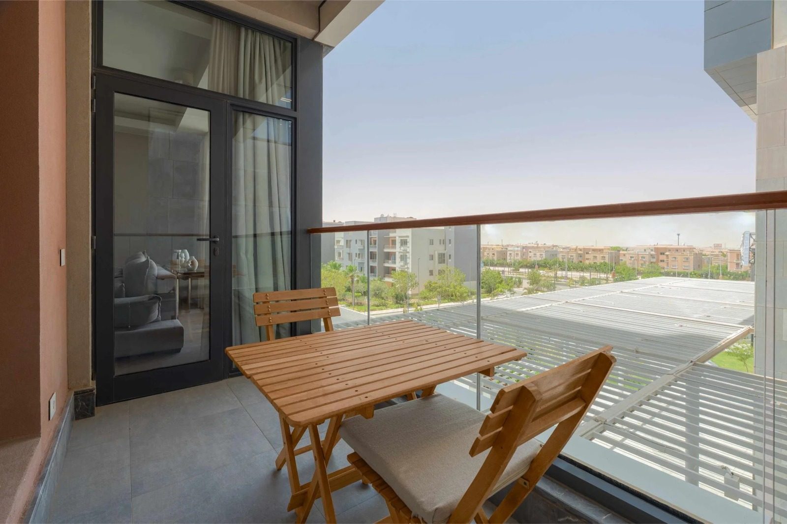 Modern 2BR Apartment with Balcony – Aeon Towers, Sheikh Zayed — Balcony in Aeon Towers, Sheikh Zayed City, Egypt — photo 2