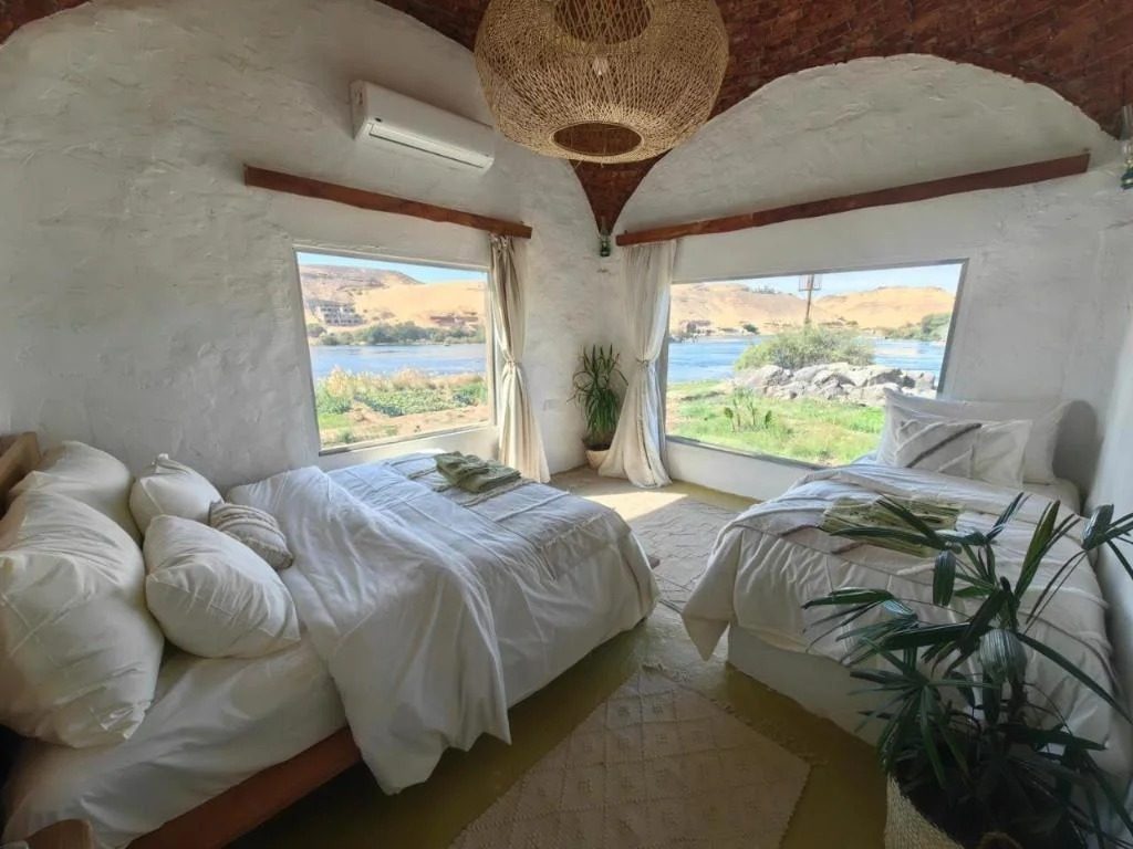 King Suite with Spa Bath – Nile View – Nubian Guesthouse, Aswan — Additional Photos in Nubian village on the West Bank of the Nile, Aswan, Egypt