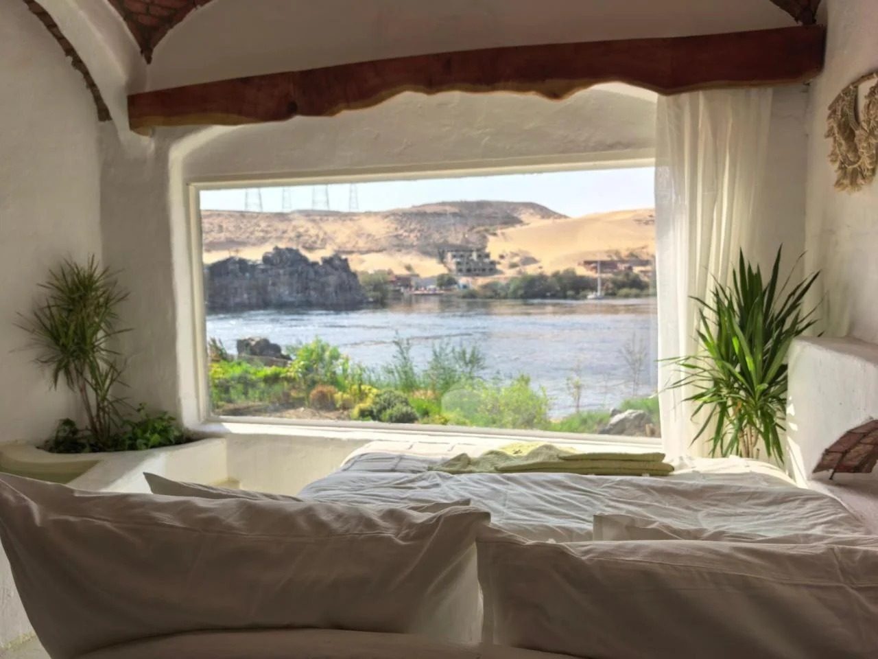 Family Room – Nile View – Nubian Guesthouse, Aswan — Bedroom 1 in Nubian village on the West Bank of the Nile, Aswan, Egypt — photo 2
