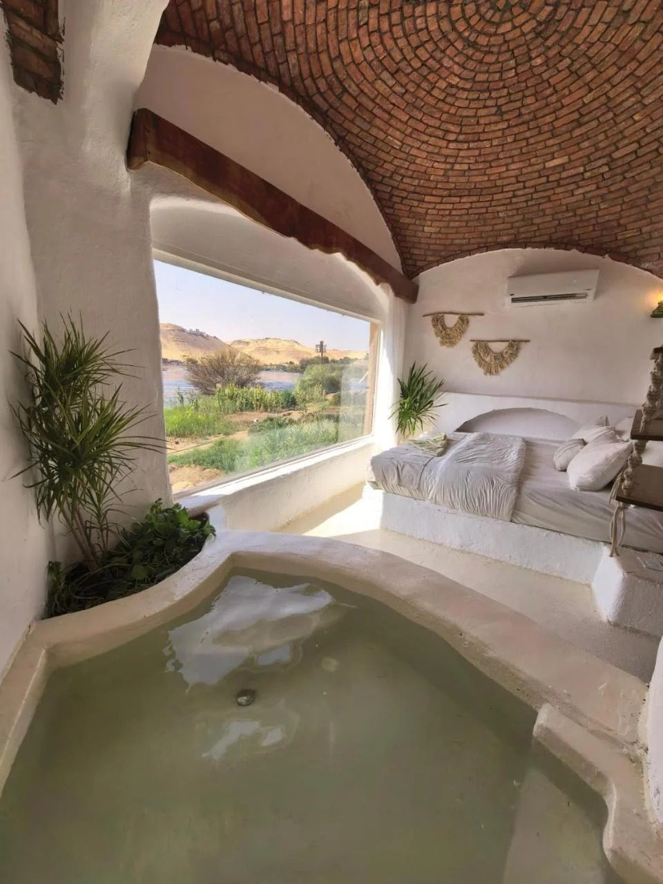 Family Room – Nile View – Nubian Guesthouse, Aswan — Hot Tub in Nubian village on the West Bank of the Nile, Aswan, Egypt