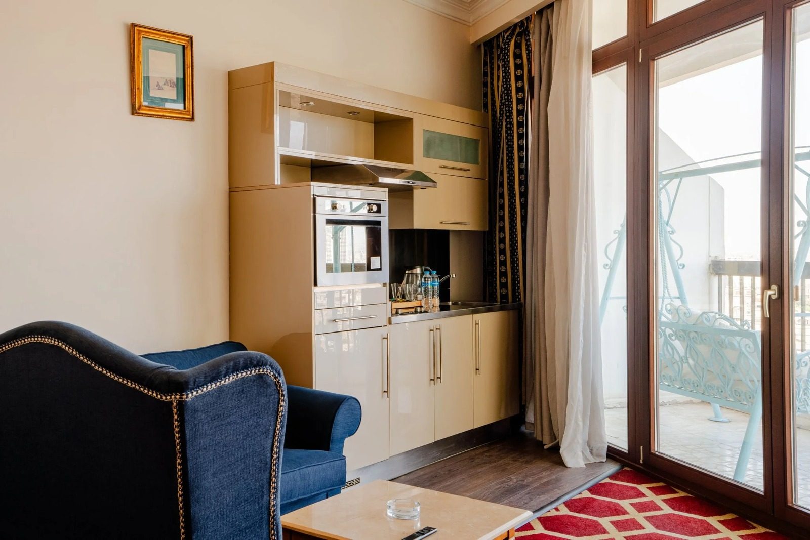 2BR Royal Suite – Nile View – Nile-side Hotel, Zamalek — Full Kitchen in Nile side of Zamalek, Cairo, Egypt