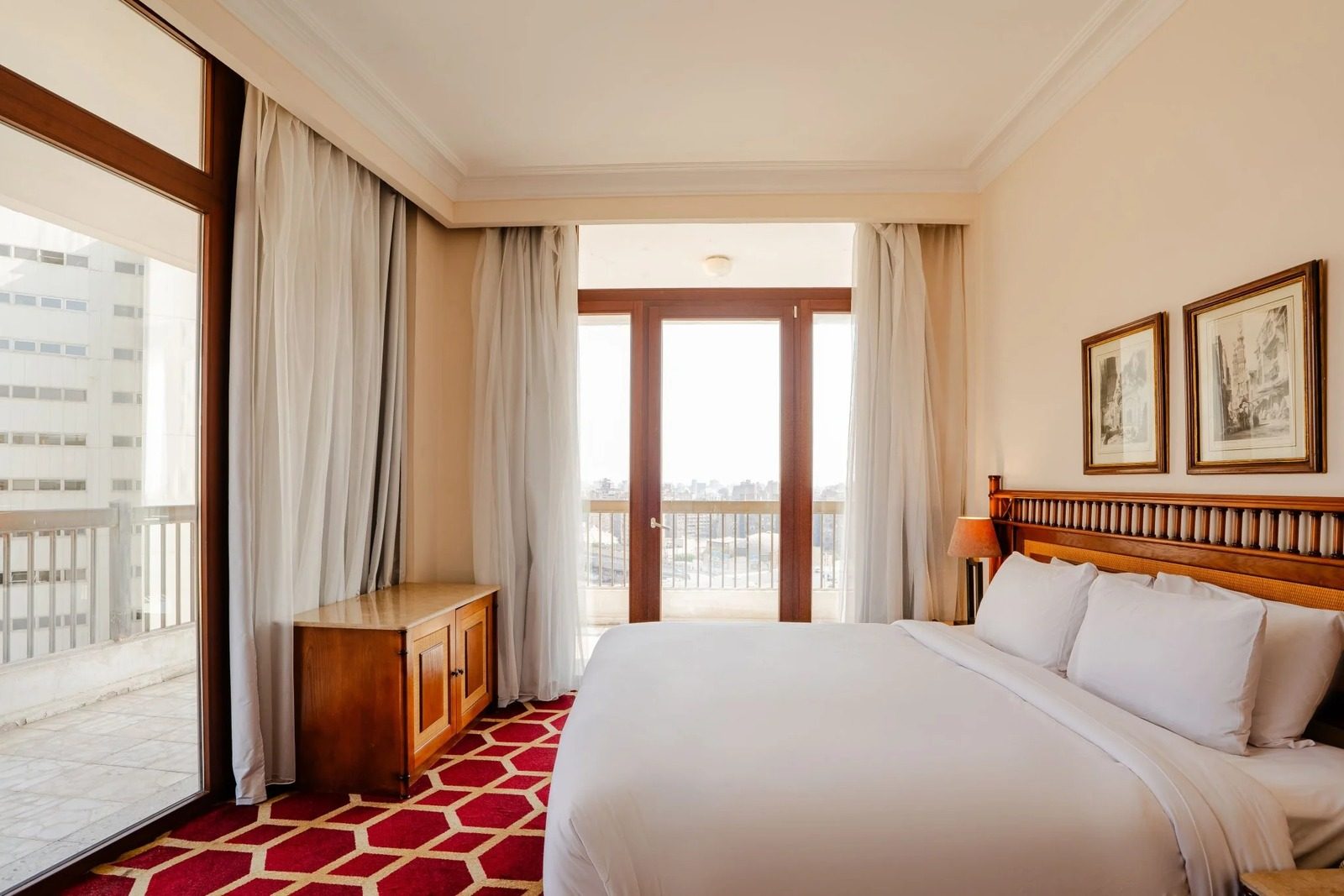 2BR Royal Suite – Nile View – Nile-side Hotel, Zamalek — Bedroom 1 in Nile side of Zamalek, Cairo, Egypt