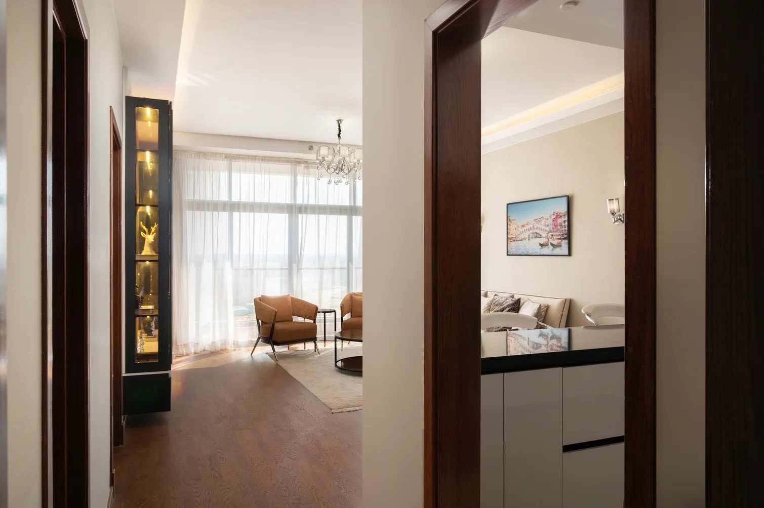 Bright 2BR Apartment with Balcony – Aeon Towers, Sheikh Zayed — Living Room in Aeon Towers, Sheikh Zayed City, Egypt — photo 2