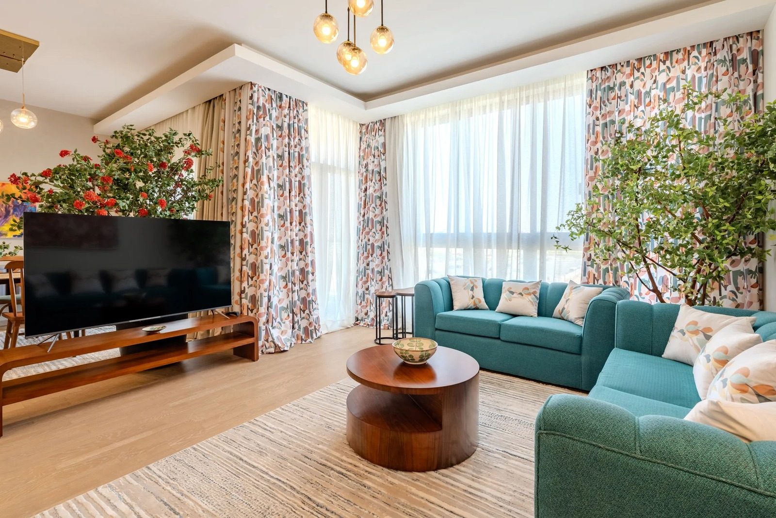Modern 2BR Apartment with Kitchen – Aeon Towers, Sheikh Zayed — Living Room in Aeon Towers, Sheikh Zayed City, Egypt