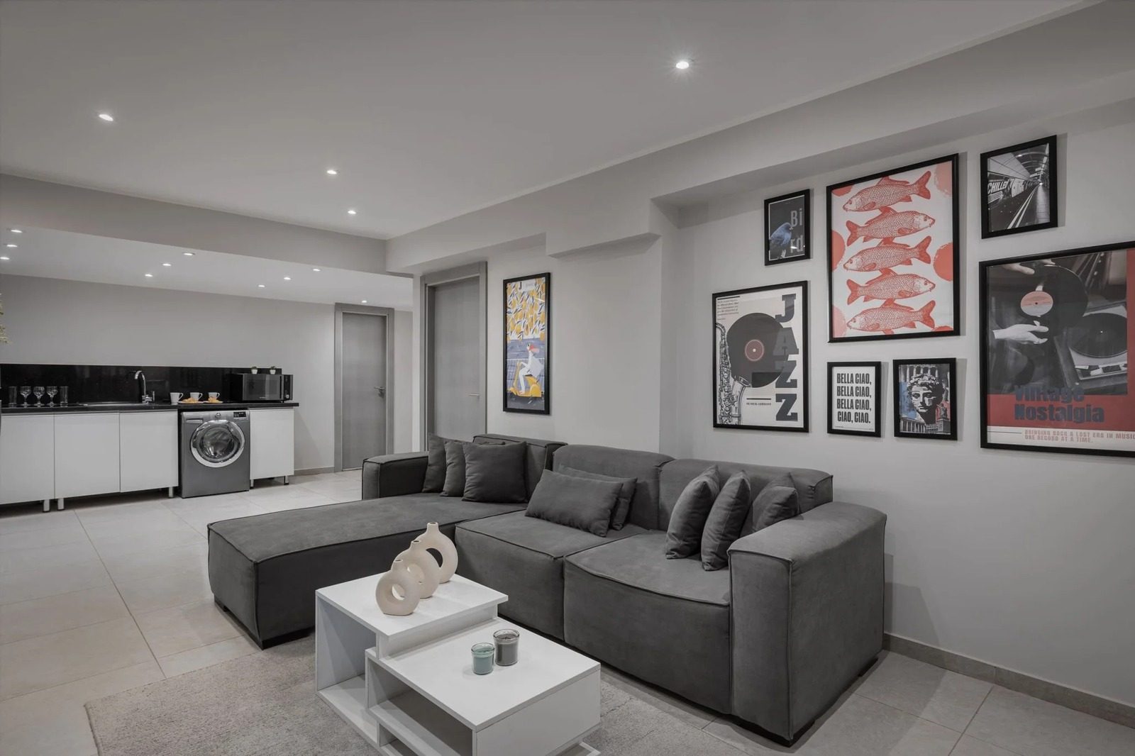 3BR Apartment – Pyramids View – near the Pyramids — Living Room in Haram district, Giza — near the Pyramids and the Grand Egyptian Museum, Egypt