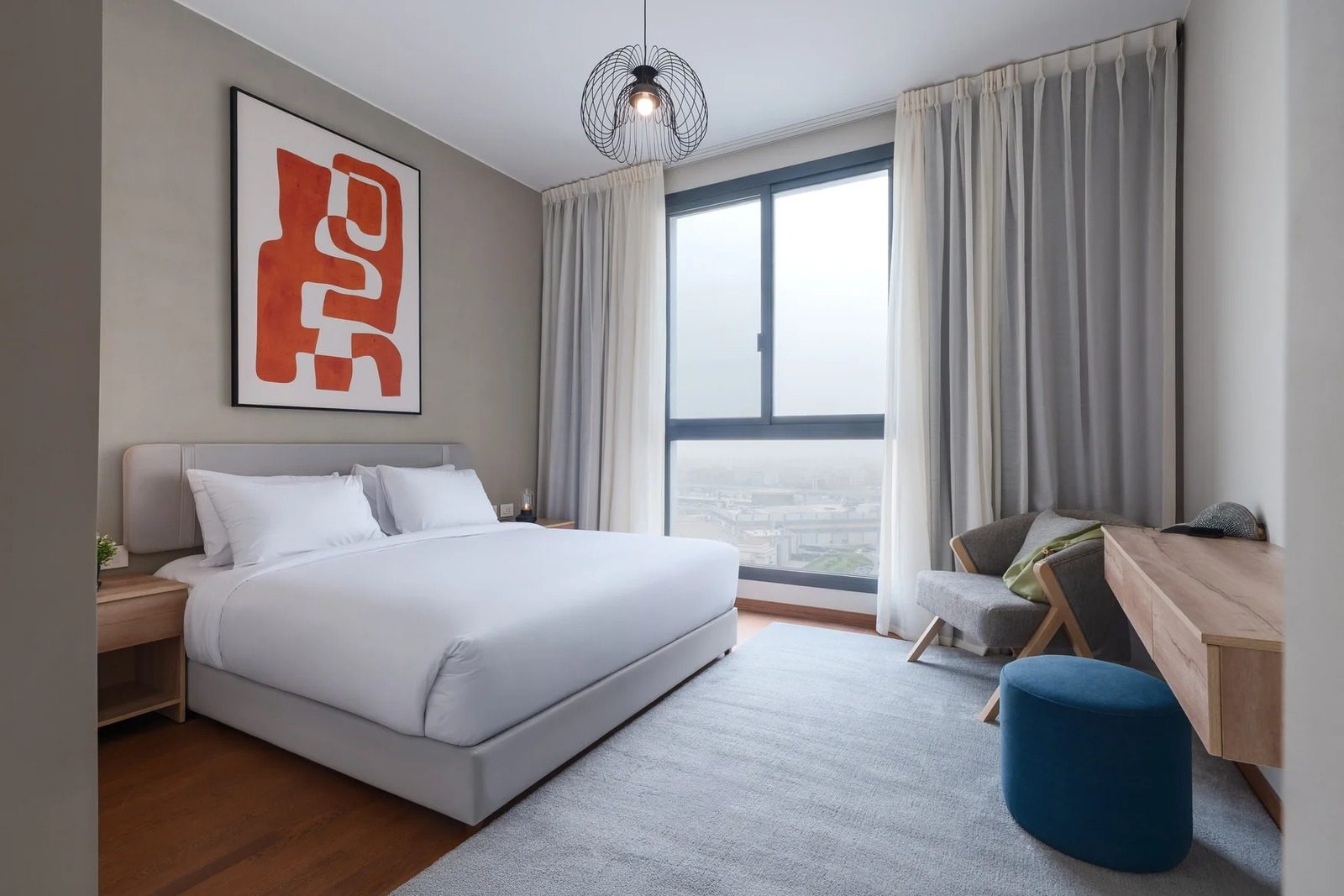 Elegant 2BR Apartment with Kitchen – Aeon Towers, Sheikh Zayed — Bedroom 1 in Aeon Towers, Sheikh Zayed City, Egypt