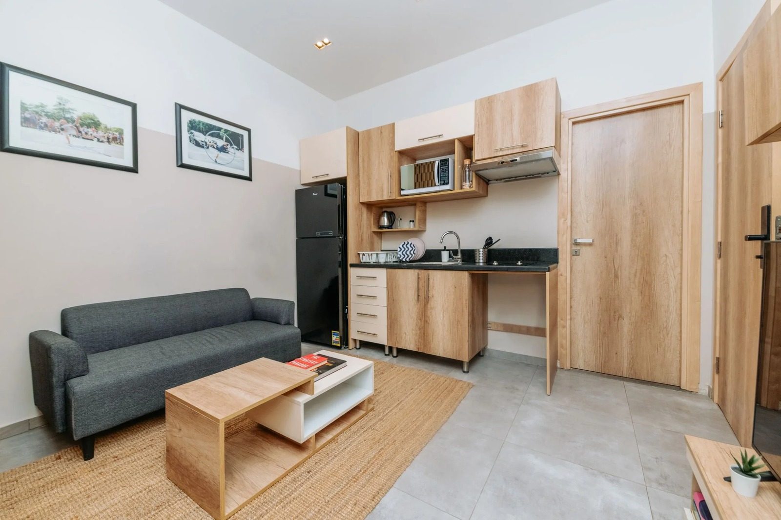 Bright Compact Studio – Zamalek — Living Room in Central Zamalek, Cairo — close to 26th of July St, Egypt