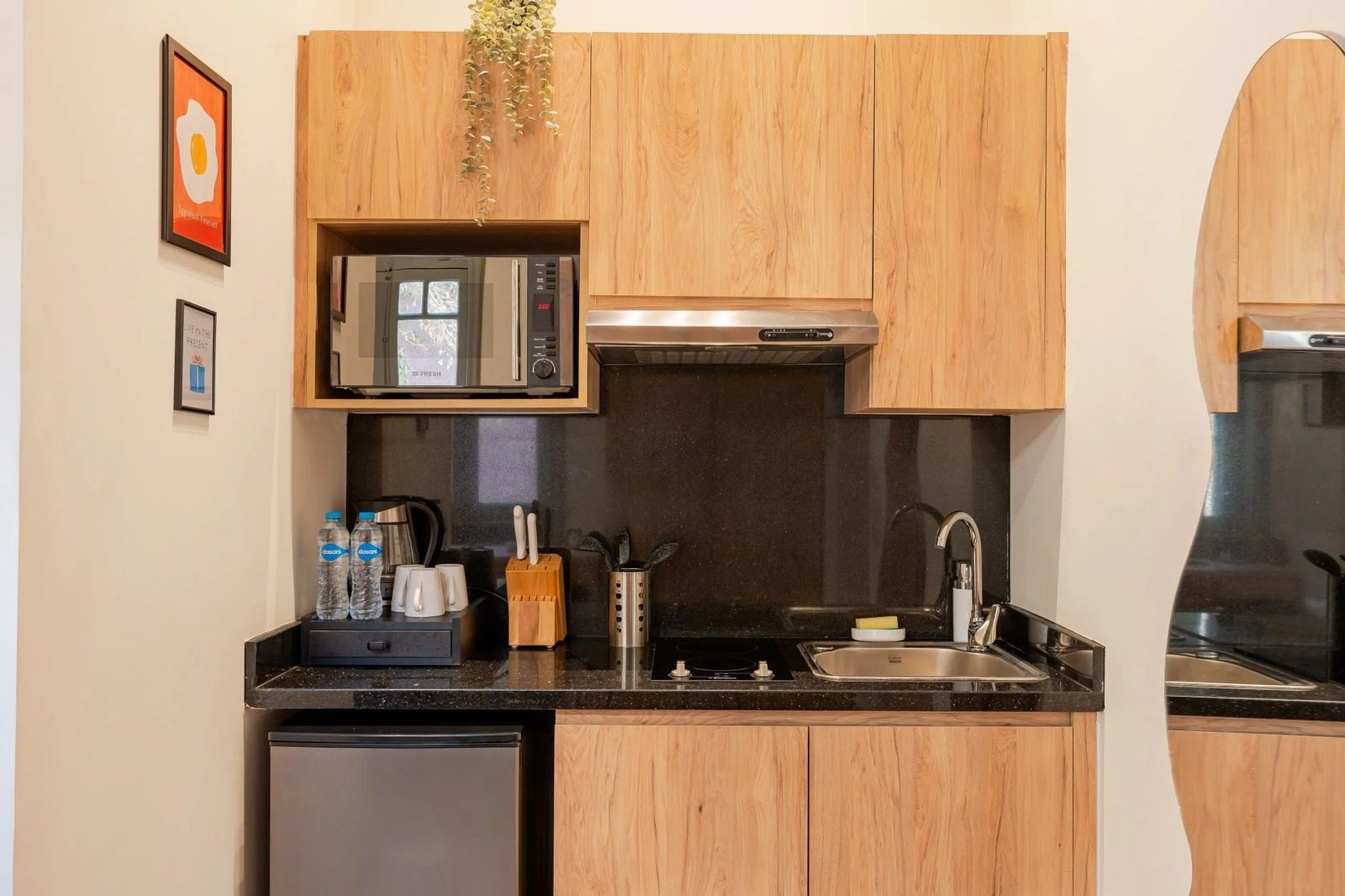 Bright Studio – Zamalek — Full Kitchen in Zamalek, Cairo, Egypt