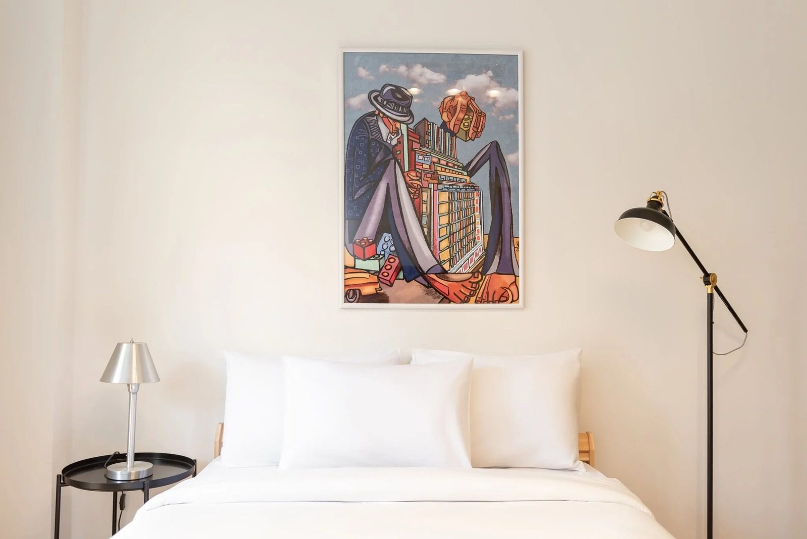 Studio with Balcony – Downtown Cairo — Bedroom 1 in Downtown Cairo, a short walk to Talaat Harb Square and Tahrir Square, Egypt