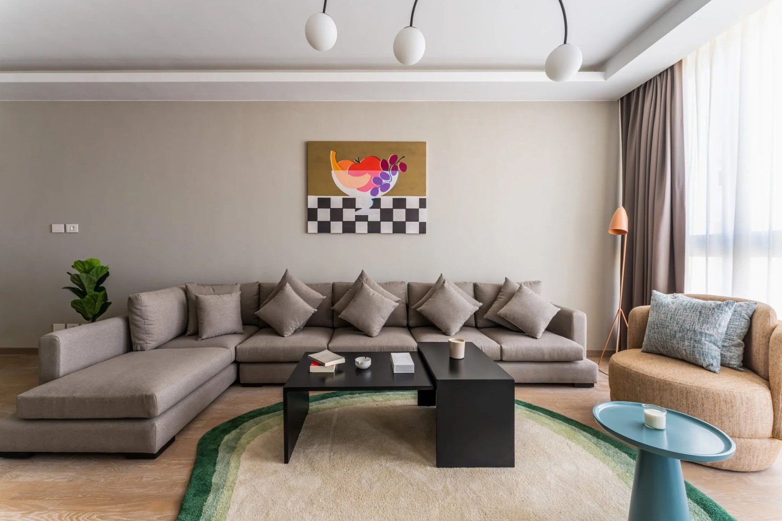 3BR Apartment – Garden View – Aeon Towers, Sheikh Zayed — Living Room in Aeon Towers, Sheikh Zayed City, Egypt — photo 2