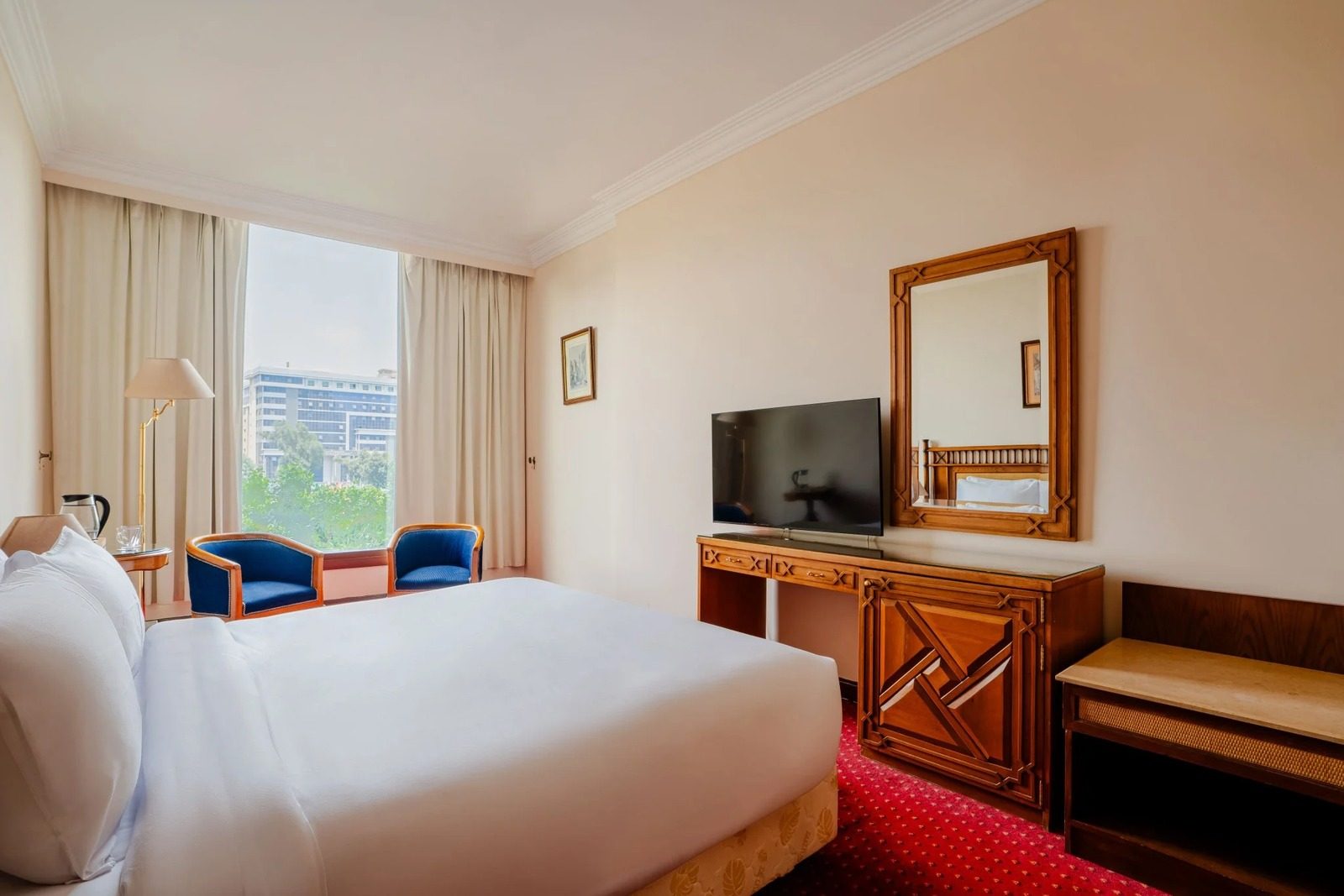 Standard King Room – Nile View – Nile-side Hotel, Zamalek — Bedroom 1 in Nile side of Zamalek, Cairo, Egypt