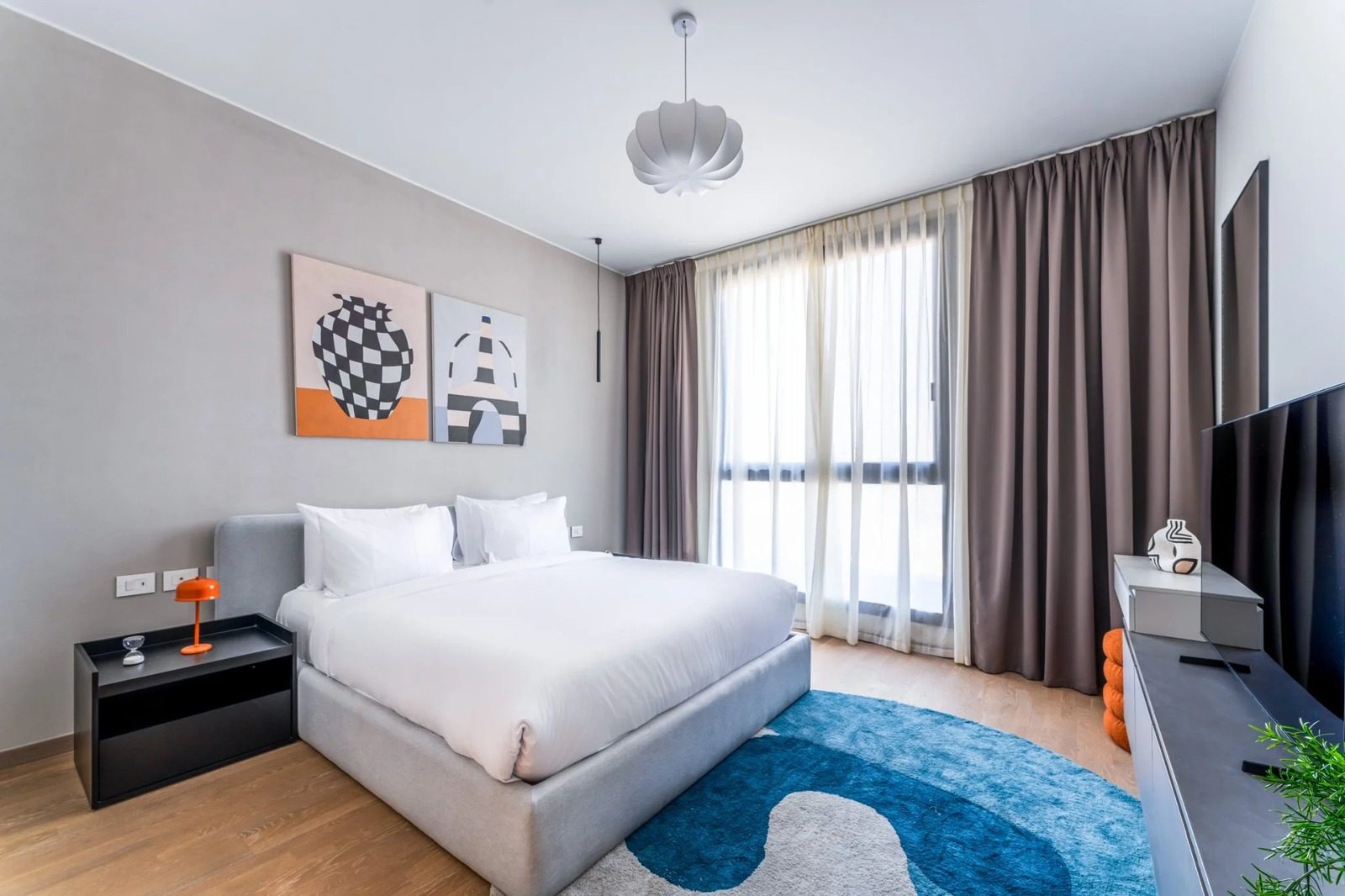 Charming 2BR Apartment with Kitchen – Aeon Towers, Sheikh Zayed — Bedroom 2 in Aeon Towers, Sheikh Zayed City, Egypt