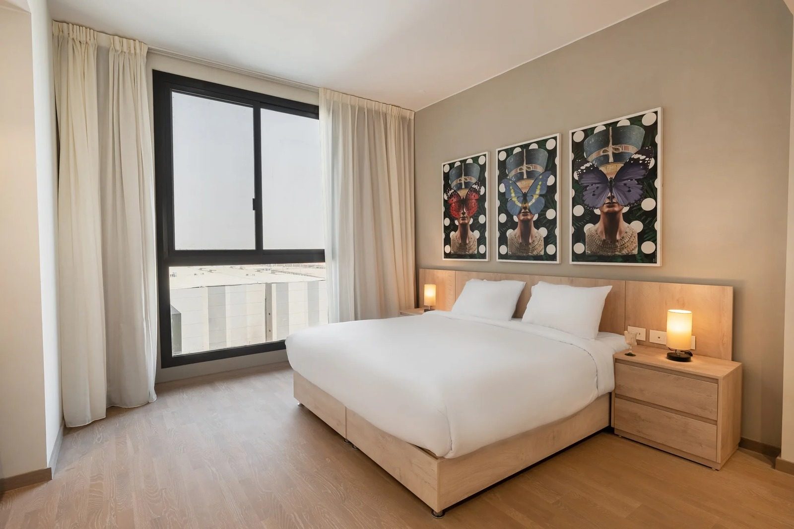 Bright 2BR Apartment with Kitchen – Aeon Towers, Sheikh Zayed — Bedroom 1 in Aeon Towers, Sheikh Zayed City, Egypt