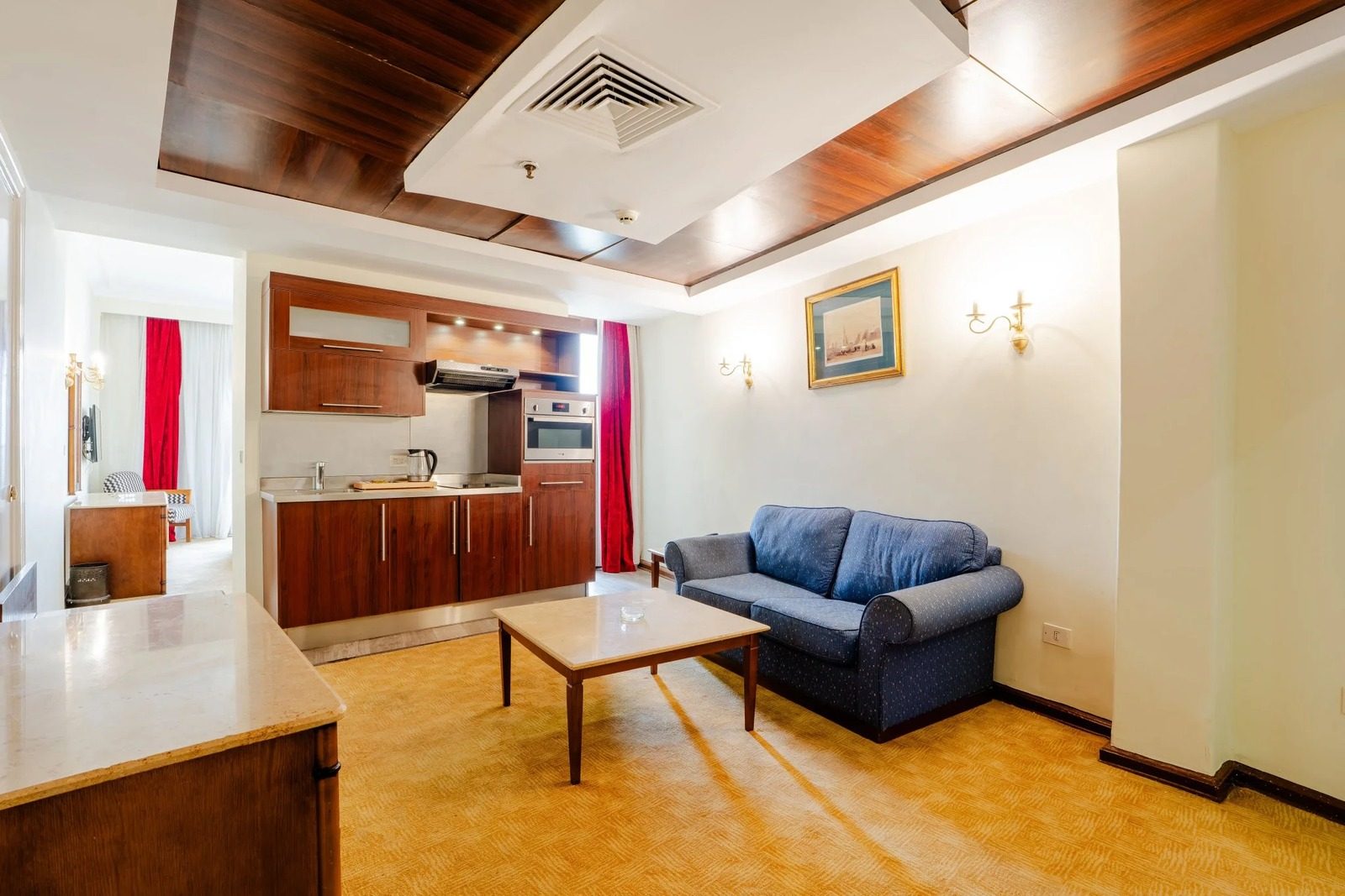1BR Twin Suite – Nile View – Nile-side Hotel, Zamalek — Living Room in Nile side of Zamalek, Cairo, Egypt