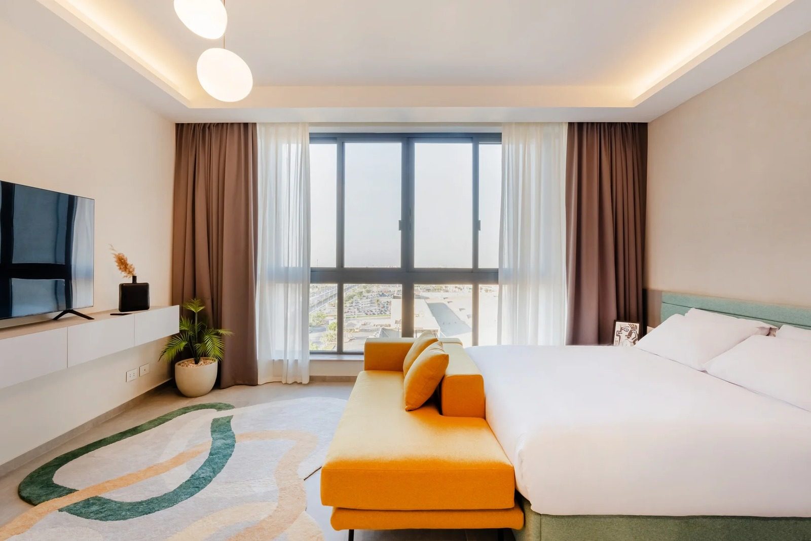 Elegant Studio with Kitchen – Aeon Towers, Sheikh Zayed — Bedroom 1 in Aeon Towers, Sheikh Zayed City, Egypt