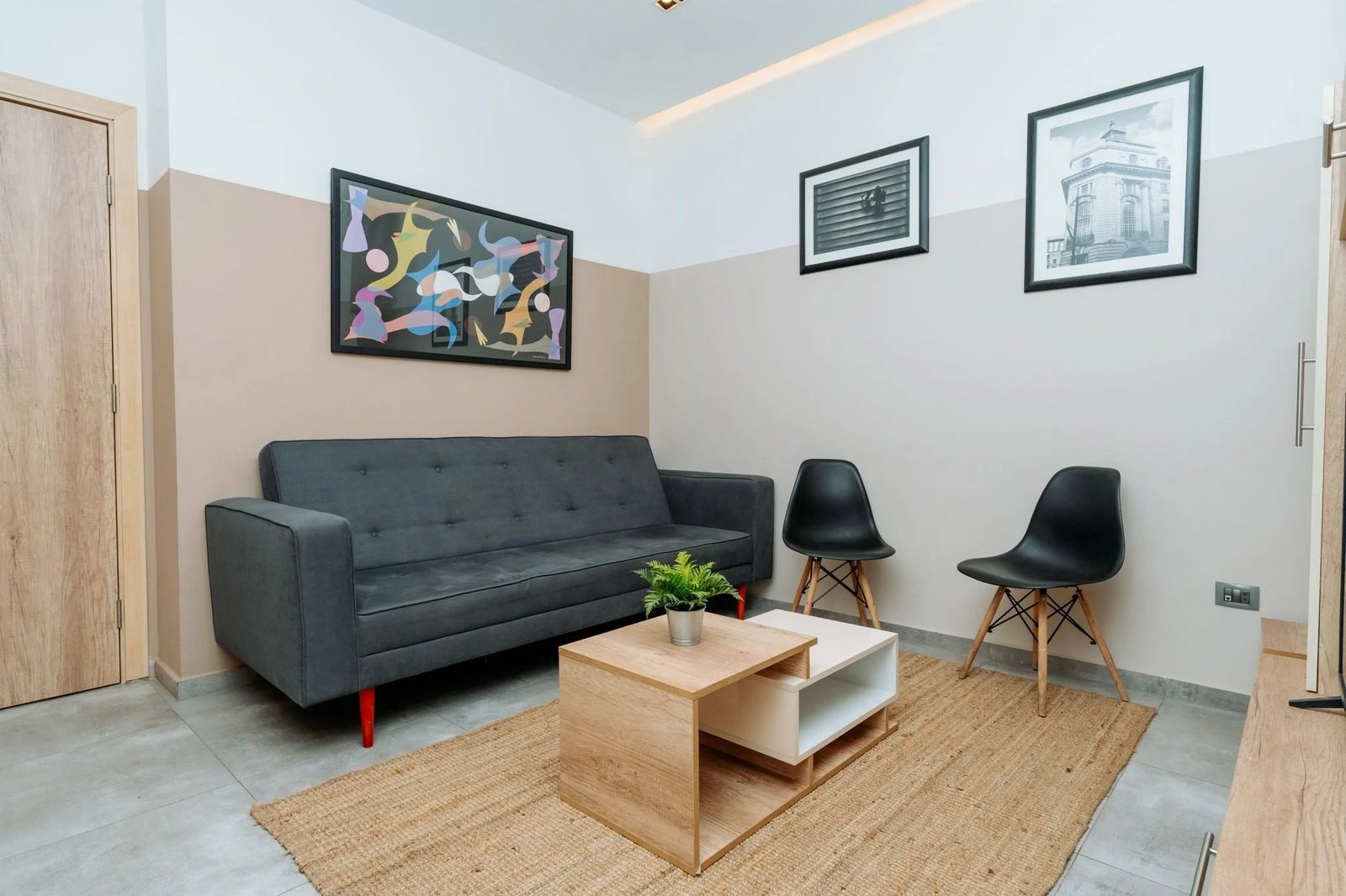 Elegant 2BR Apartment – Zamalek — Living Room in Central Zamalek, Cairo — close to 26th of July St, Egypt