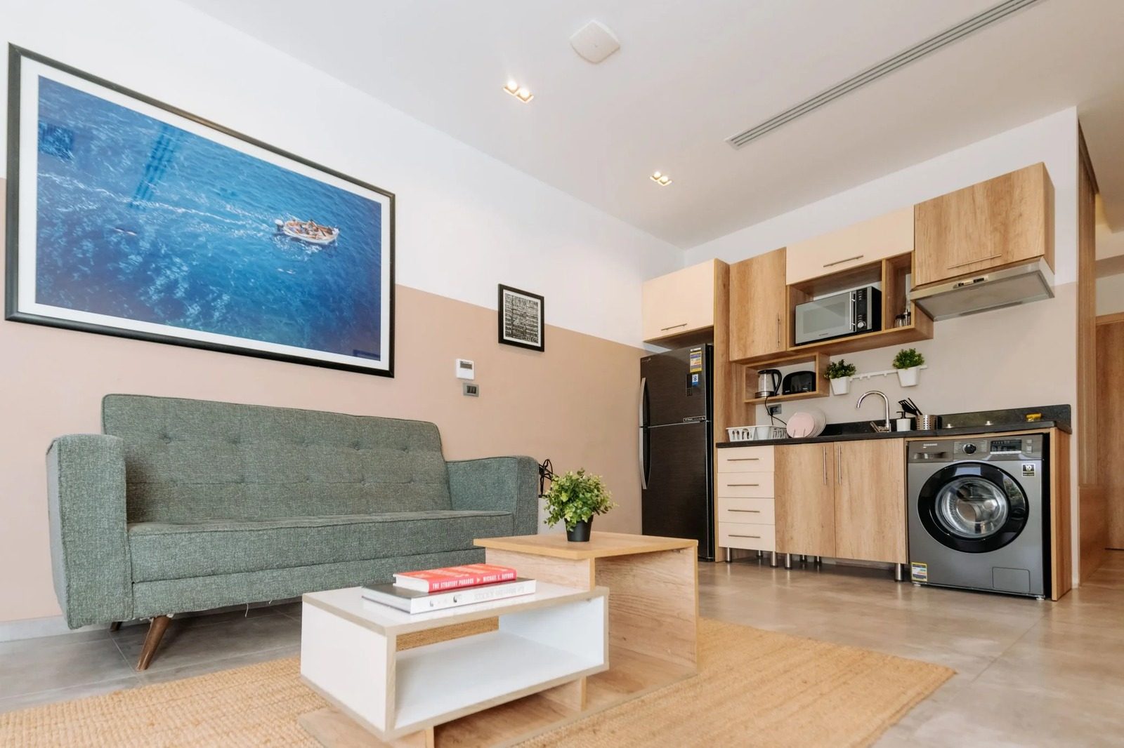Studio – Garden View – Zamalek — Living Room in Central Zamalek, Cairo — close to 26th of July St, Egypt — photo 2