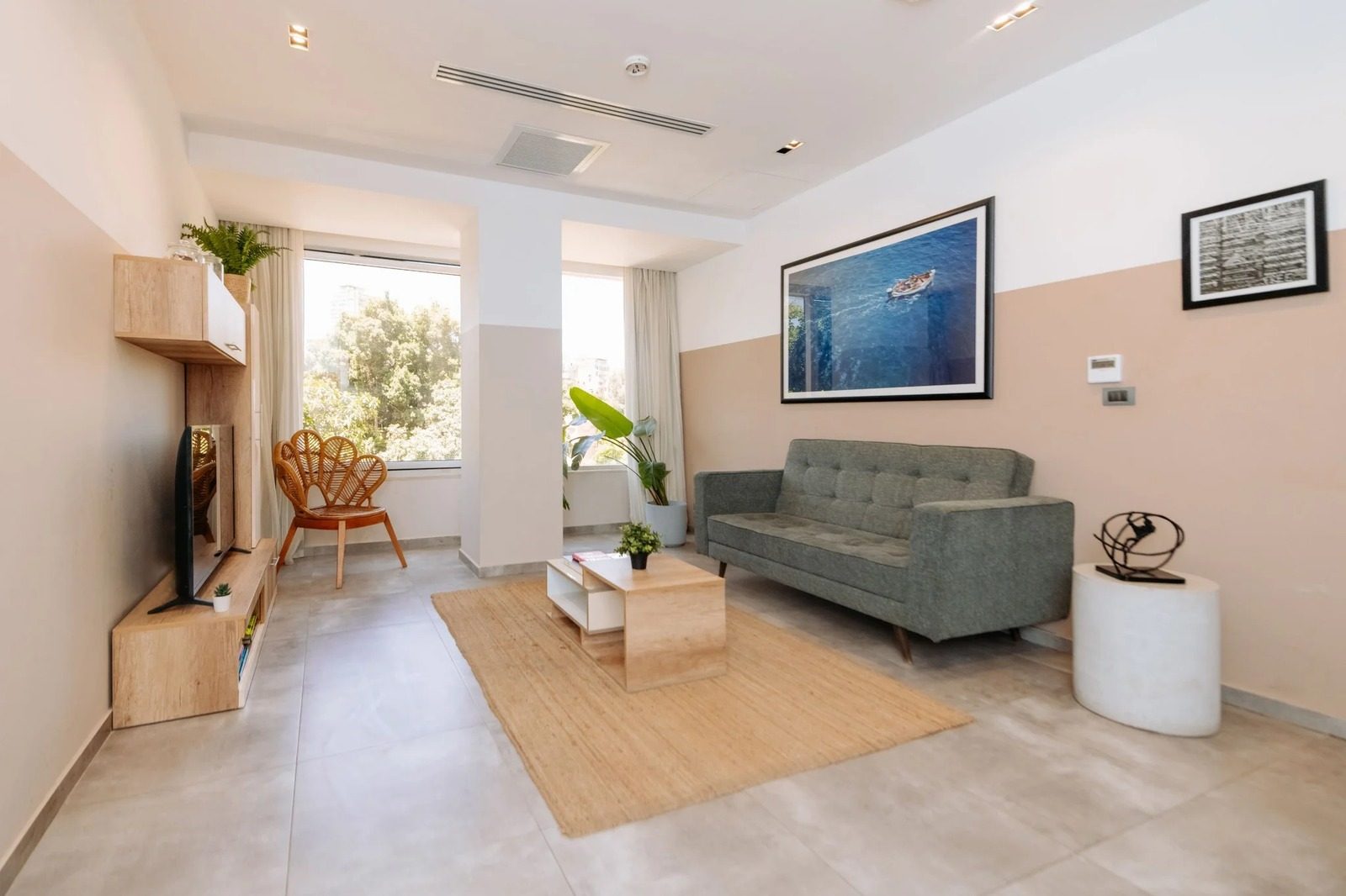 Studio – Garden View – Zamalek — Living Room in Central Zamalek, Cairo — close to 26th of July St, Egypt — photo 3