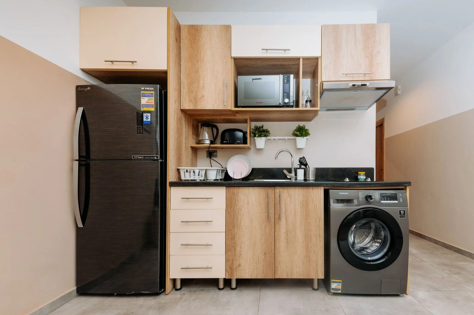 Studio – Garden View – Zamalek — Full Kitchen in Central Zamalek, Cairo — close to 26th of July St, Egypt