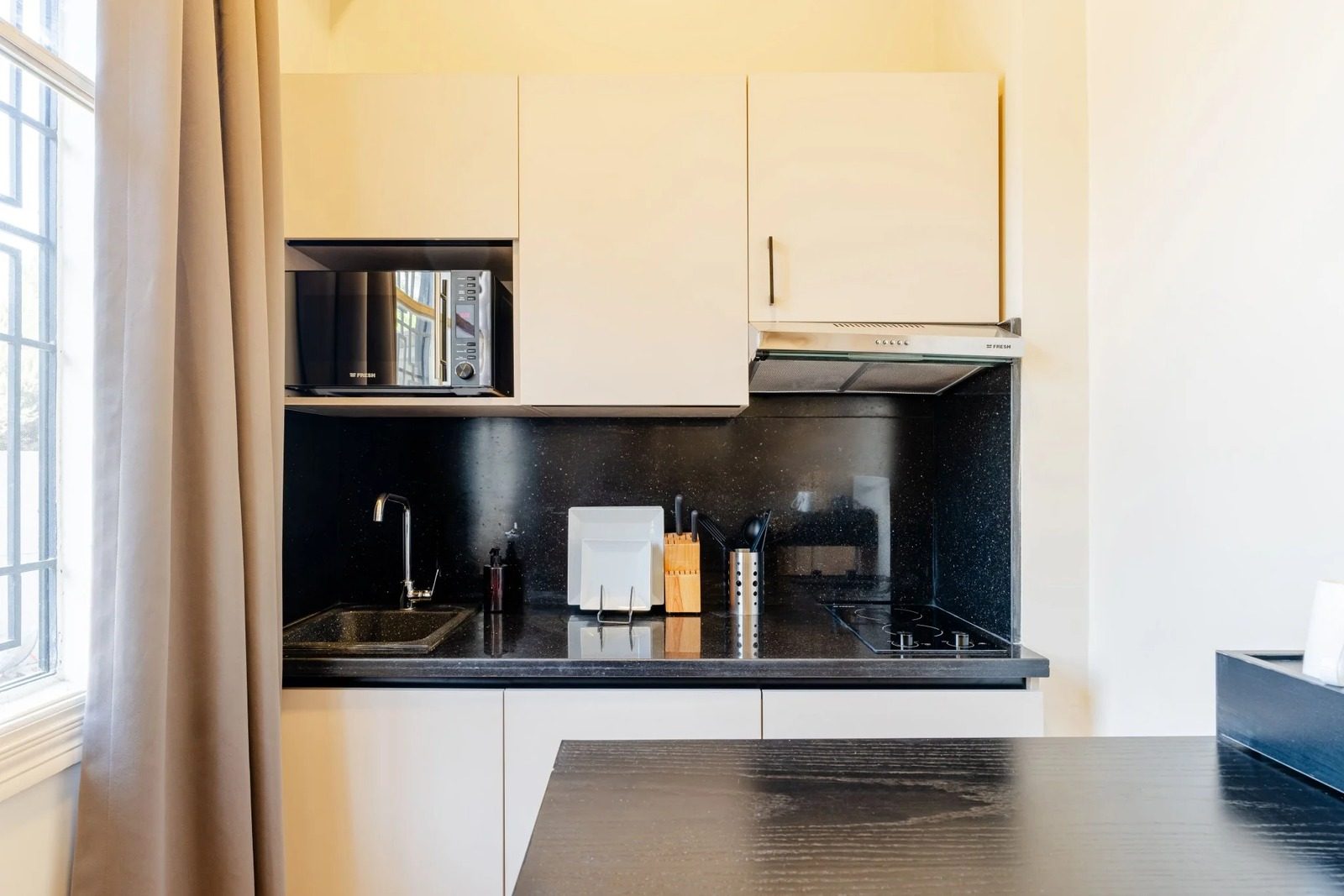 Modern Studio – Zamalek — Full Kitchen in Zamalek, Cairo, Egypt