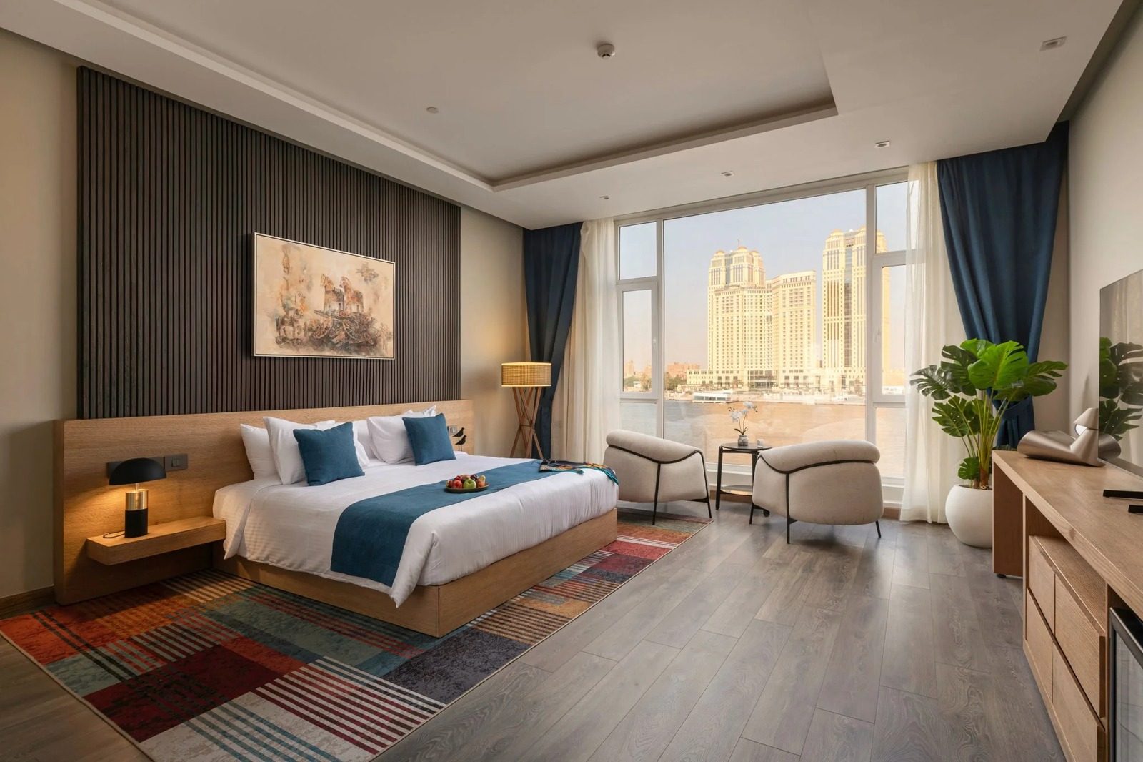 Deluxe Double Room – Nile View – Nile-front Hotel, Zamalek — Bedroom 1 in Northern Zamalek on the Nile, Cairo, Egypt