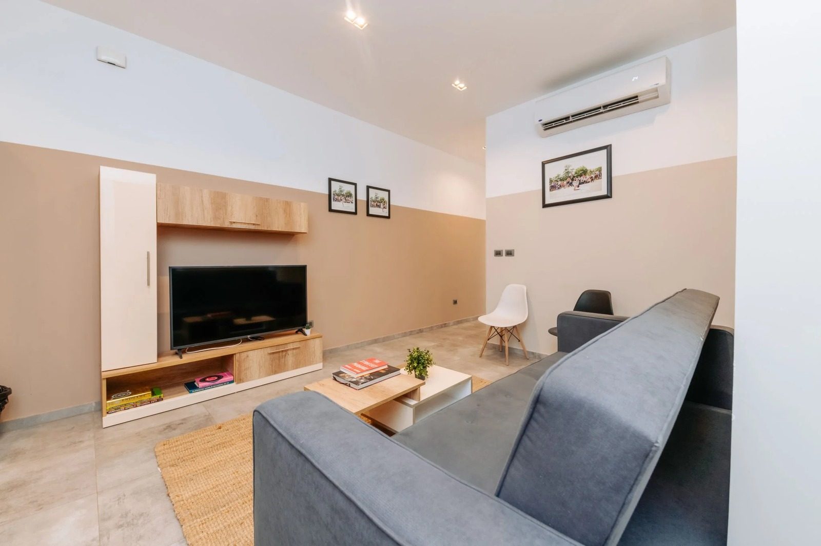 Bright 2BR Apartment – Zamalek — Living Room in Central Zamalek, Cairo — close to 26th of July St, Egypt