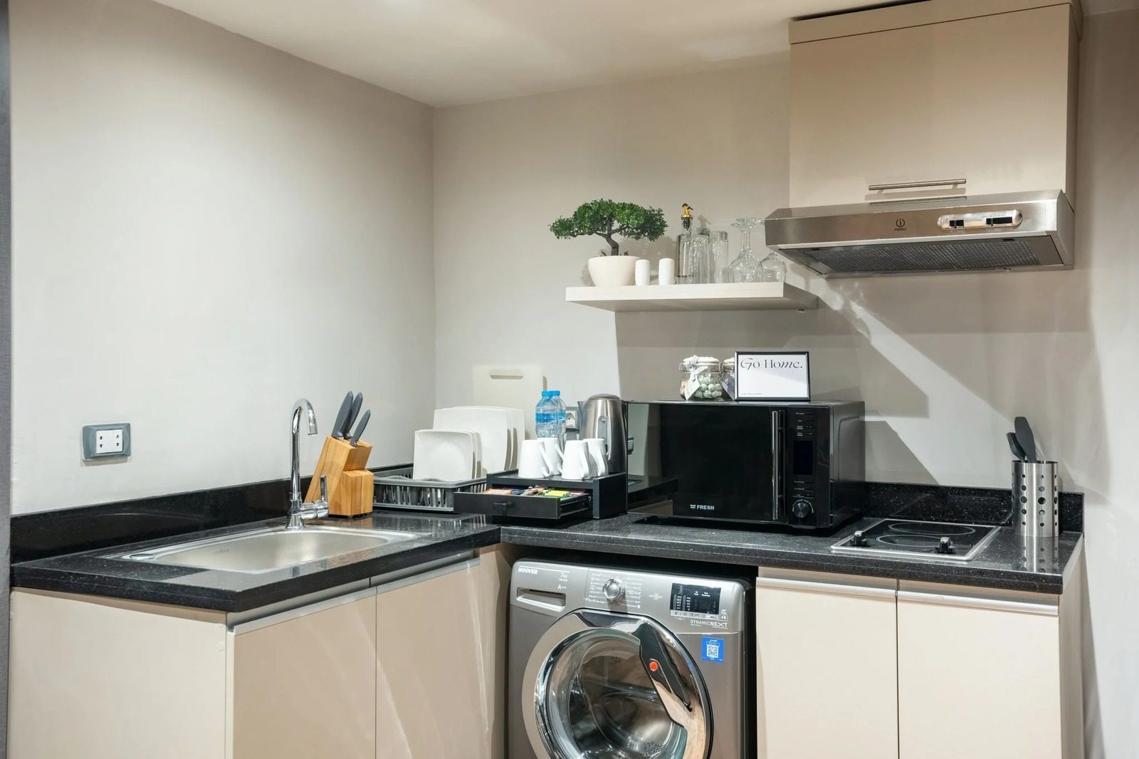 Compact Studio – Giza — Full Kitchen in Giza Nile side, near Orman Botanical Garden & Cairo University, Egypt