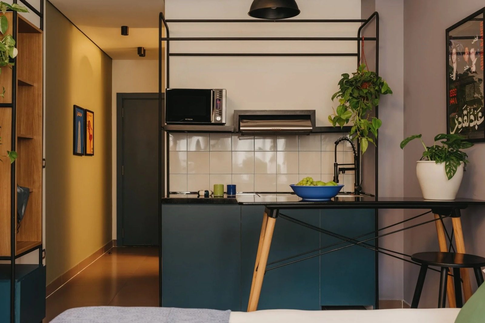 Bright Studio – Downtown Cairo — Full Kitchen in Downtown Cairo, near Tahrir Square and Talaat Harb St, Egypt