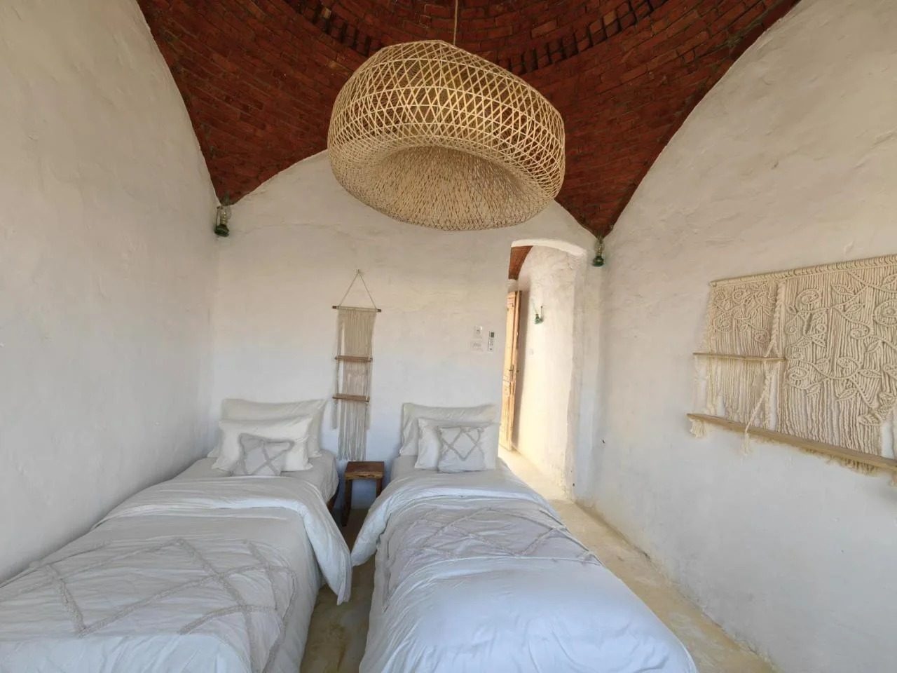 Double Room – Nile View – Nubian Guesthouse, Aswan — Bedroom 1 in Nubian village on the West Bank of the Nile, Aswan, Egypt — photo 3